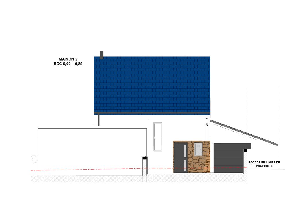 Plan facade Ouest